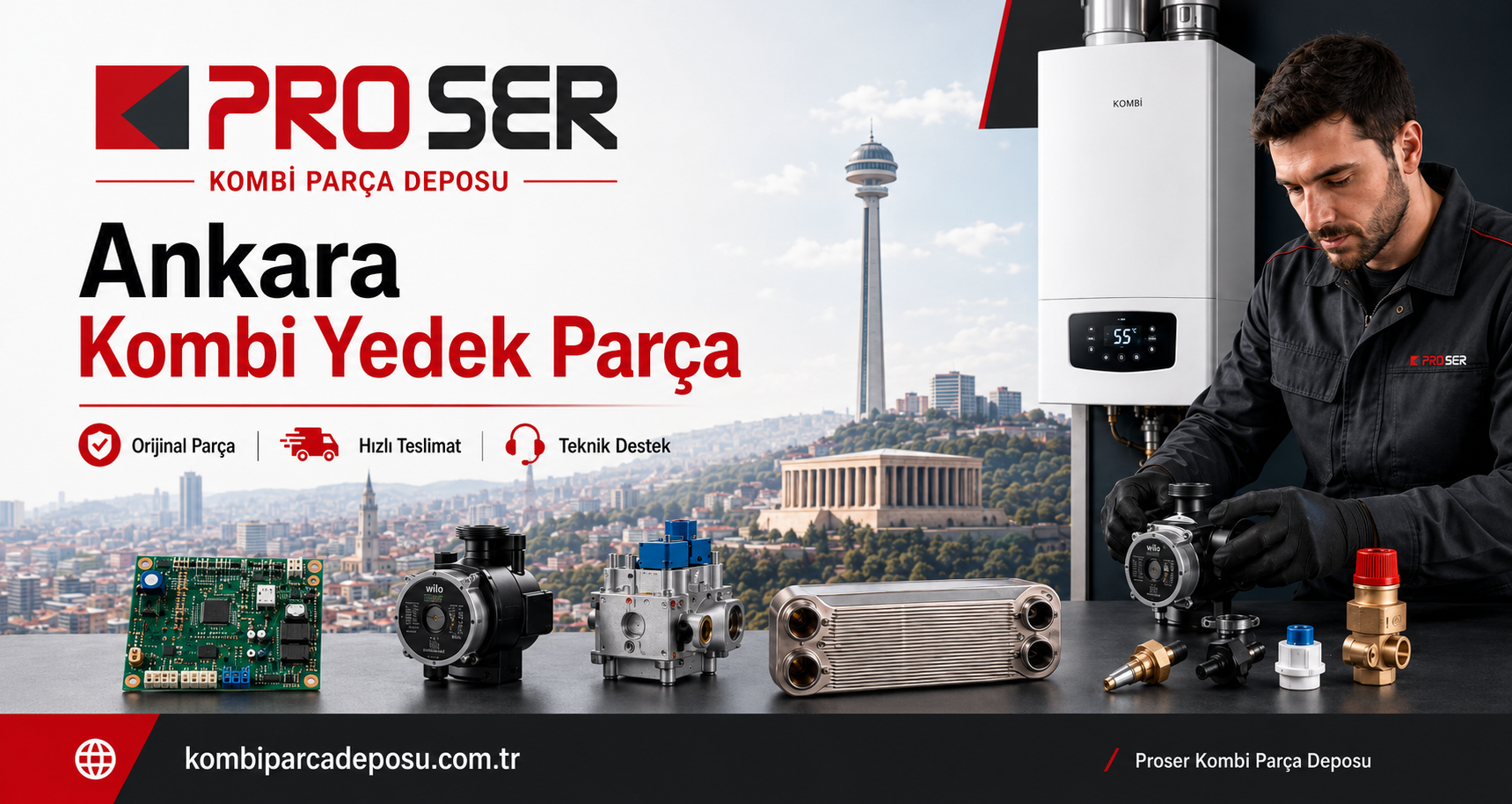 Ankara Kombi Yedek Parça Tedariğinde Profesyonel Çözümler – PRO-SER