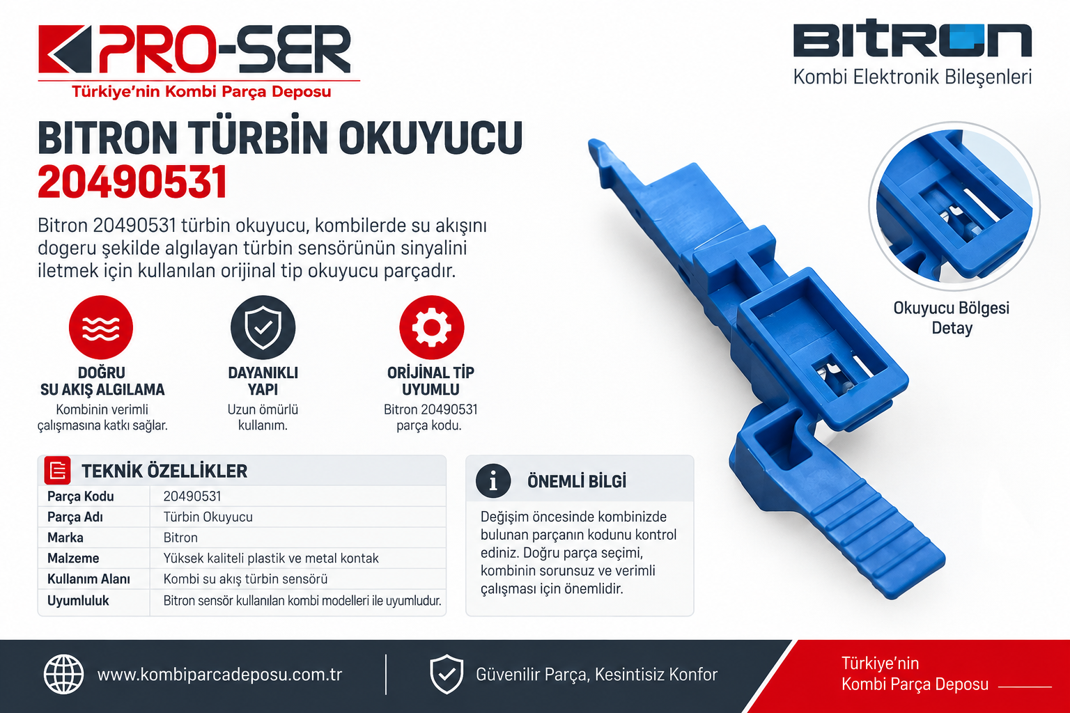 Bitron Türbin Okuyucu 20490531 Nedir ve Teknik Özellikleri – PRO-SER