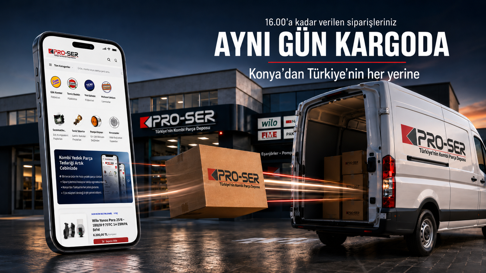 Ege Kombi Yedek Parça Tedarikinde Güçlü Lojistik Altyapısı – PRO-SER