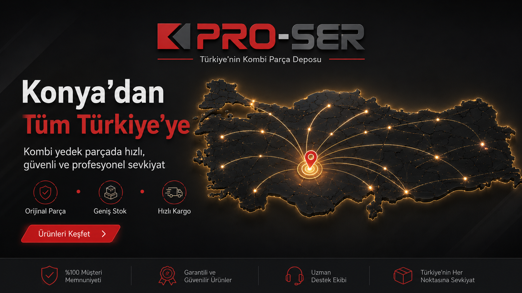 Türkiye Genelinde Güvenilir Kombi Yedek Parçası Tedariği – PRO-SER