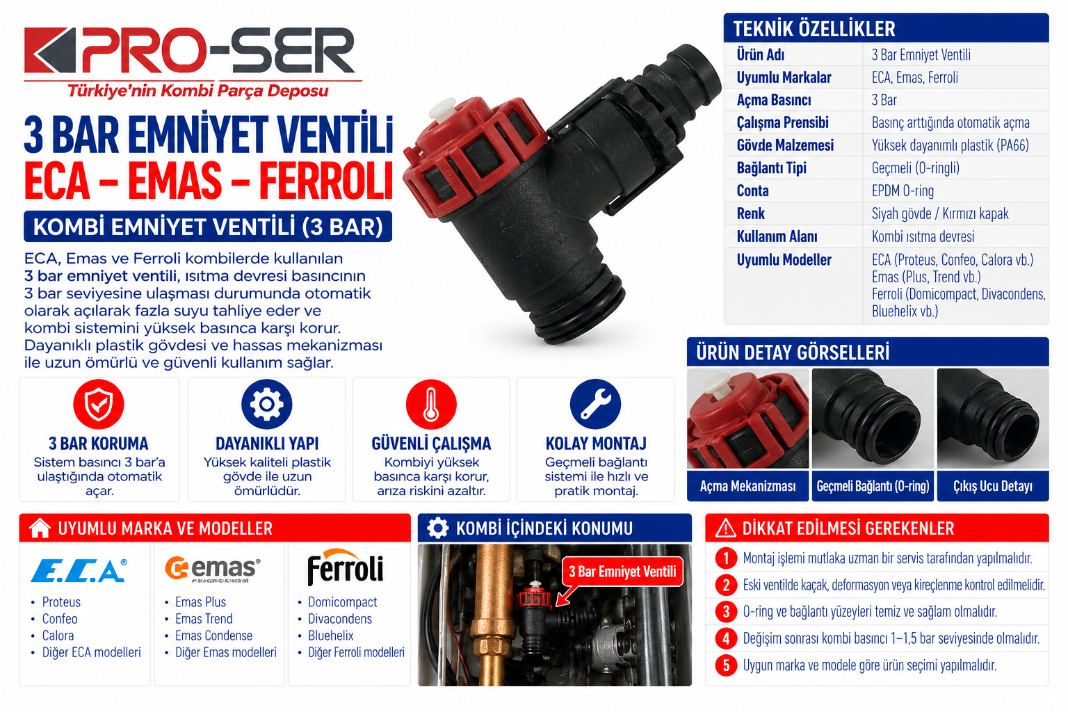 DemirDöküm Aden 3 Bar Emniyet Ventili İnceleme ve Özellik – PRO-SER