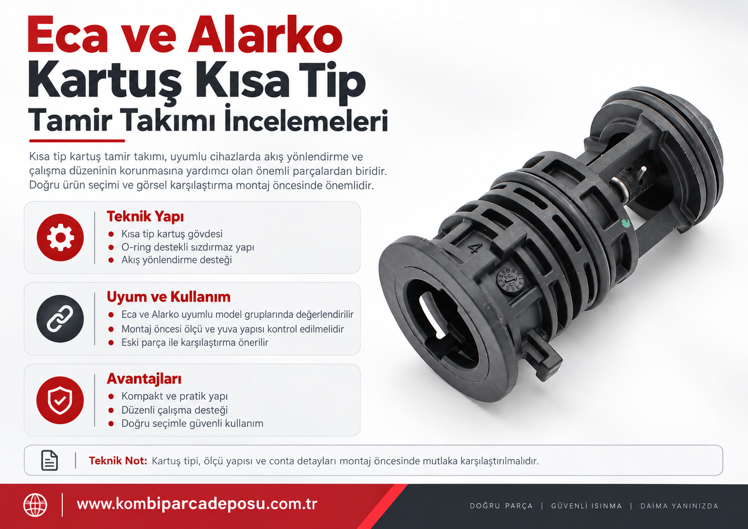 Eca ve Alarko Kartuş Kısa Tip Tamir Takımı İncelemeleri