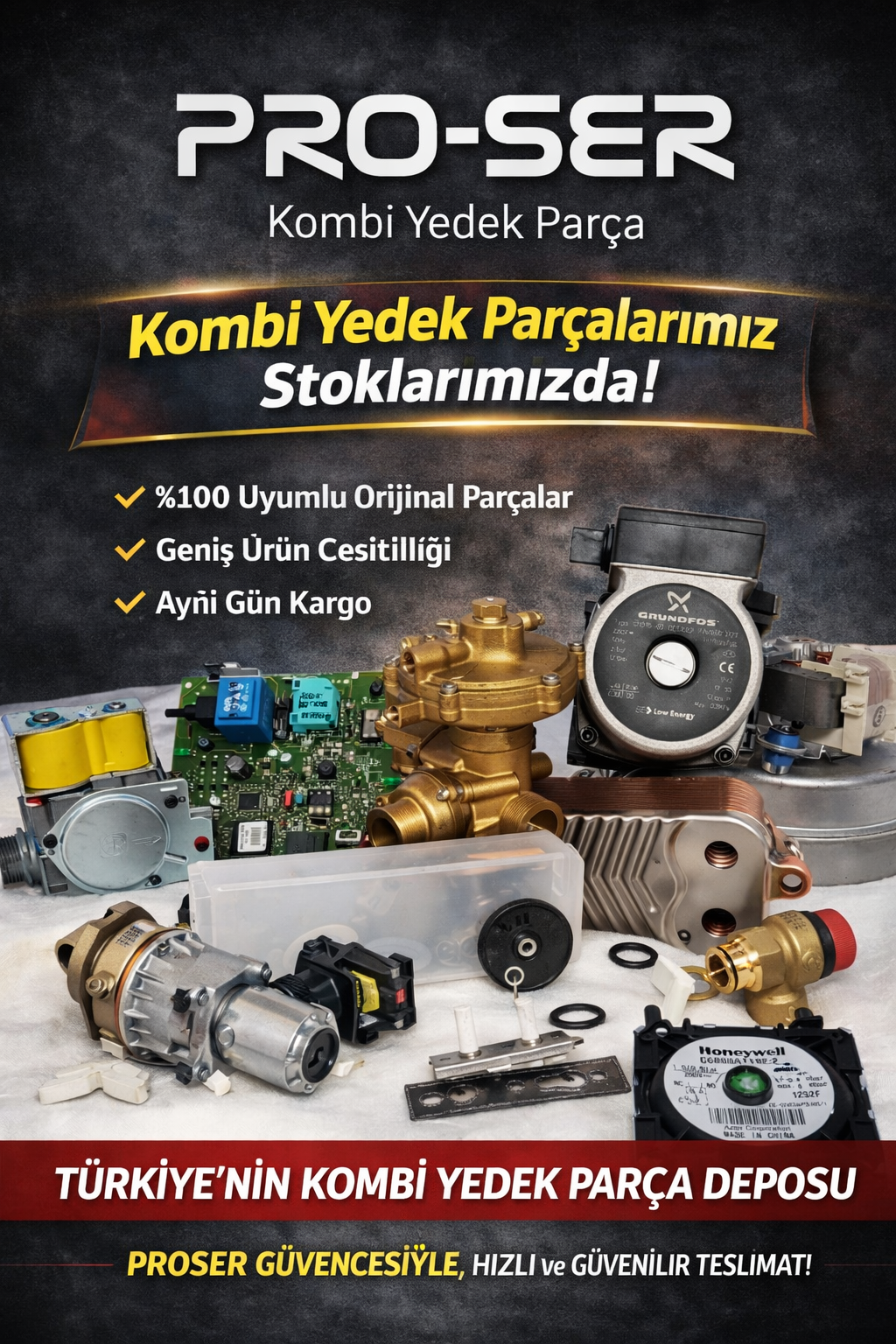 Proser İnovasyon: Kombi Yedek Parça, Tamir & Servis Malzemeleri Uzmanı