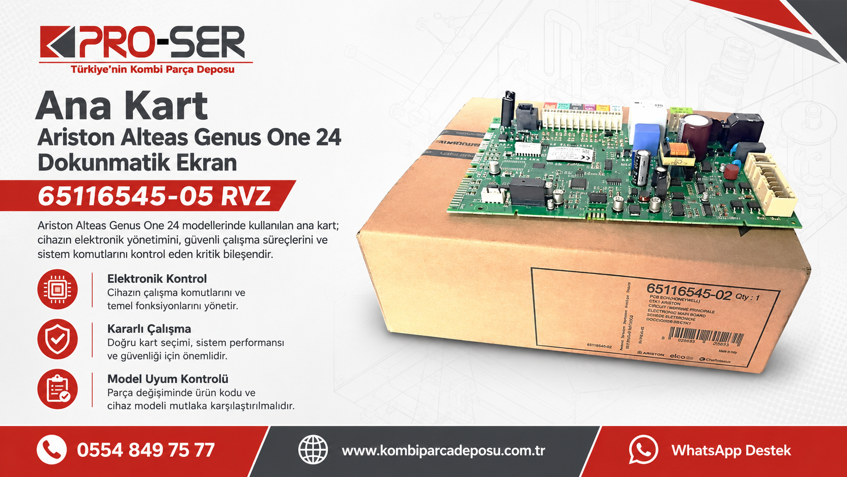 Ariston Alteas Genus One Ana Kartı: Özellikleri ve Arızaları – PRO-SER