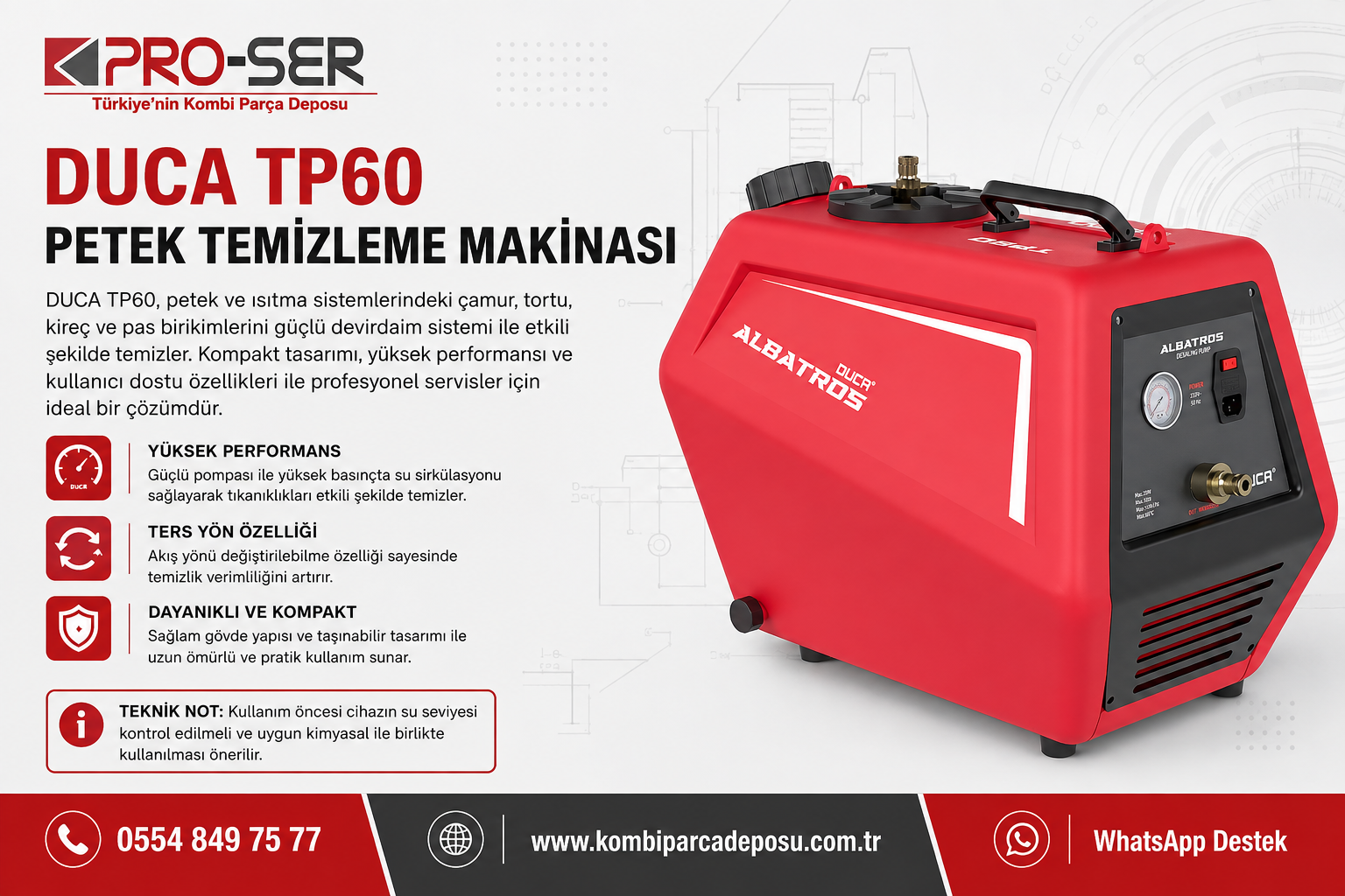 Duca Petek Temizleme Makinasi TP60 Özellikleri ve Analizi – PRO-SER