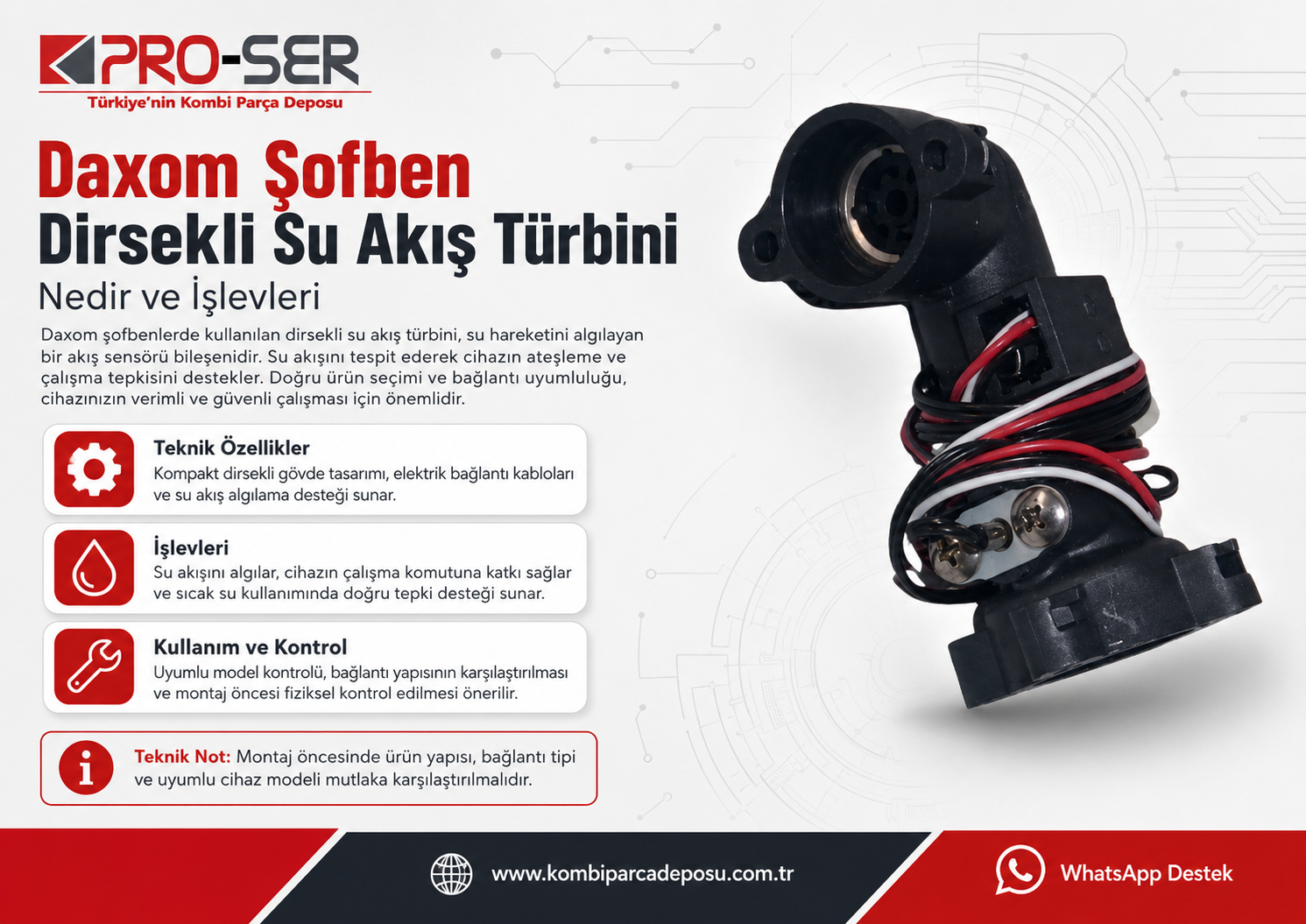 Daxom Şofben Dirsekli Su Akış Türbini Nedir ve İşlevleri – PRO-SER