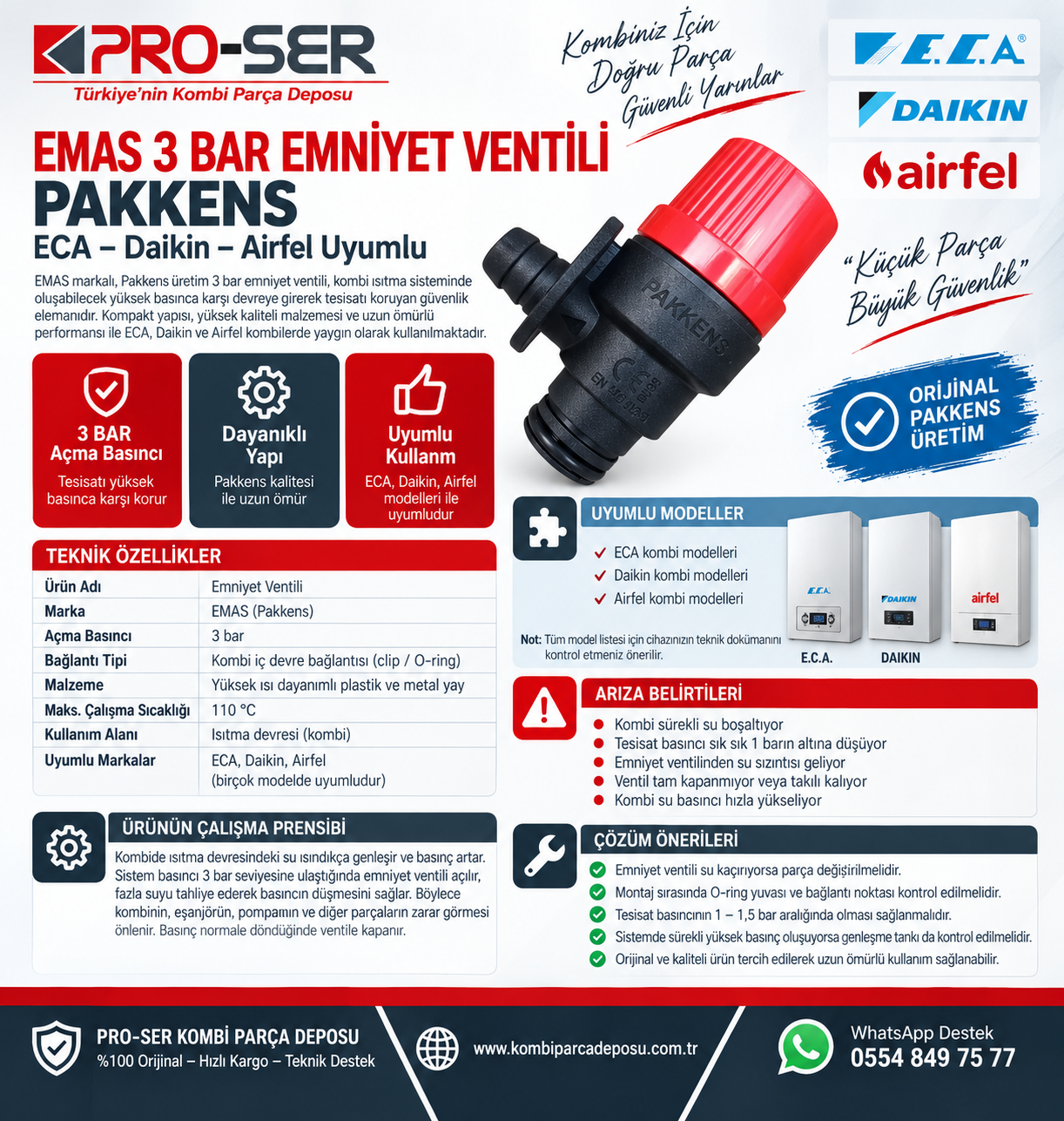 Eca Daikin Airfel 3 Bar Emniyet Ventili Detaylı Analizi – PRO-SER
