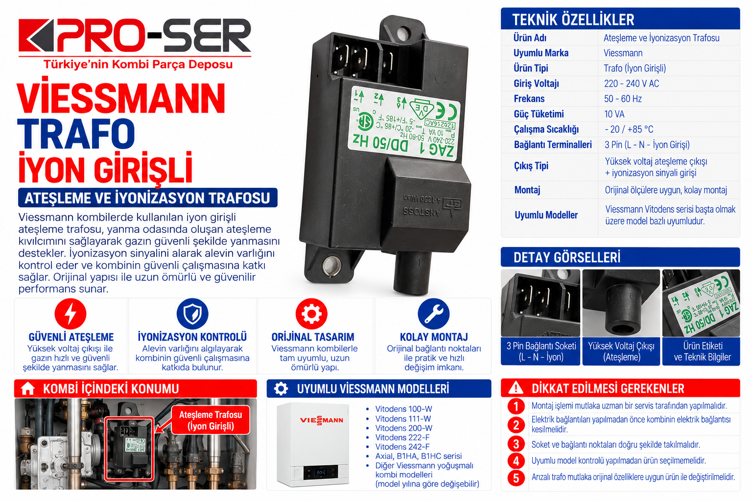 Viessmann Trafo İyon Girişli Nedir ve Detaylı Özellikleri – PRO-SER
