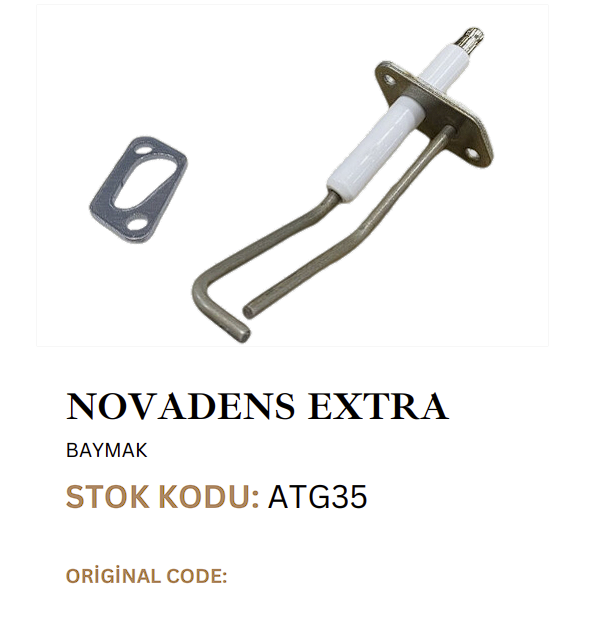 Baymak Novadens EXTRA Ateşleme Elektrodu Baymak Novadens EXTRA Ateşleme Elektrodu – PRO-SER