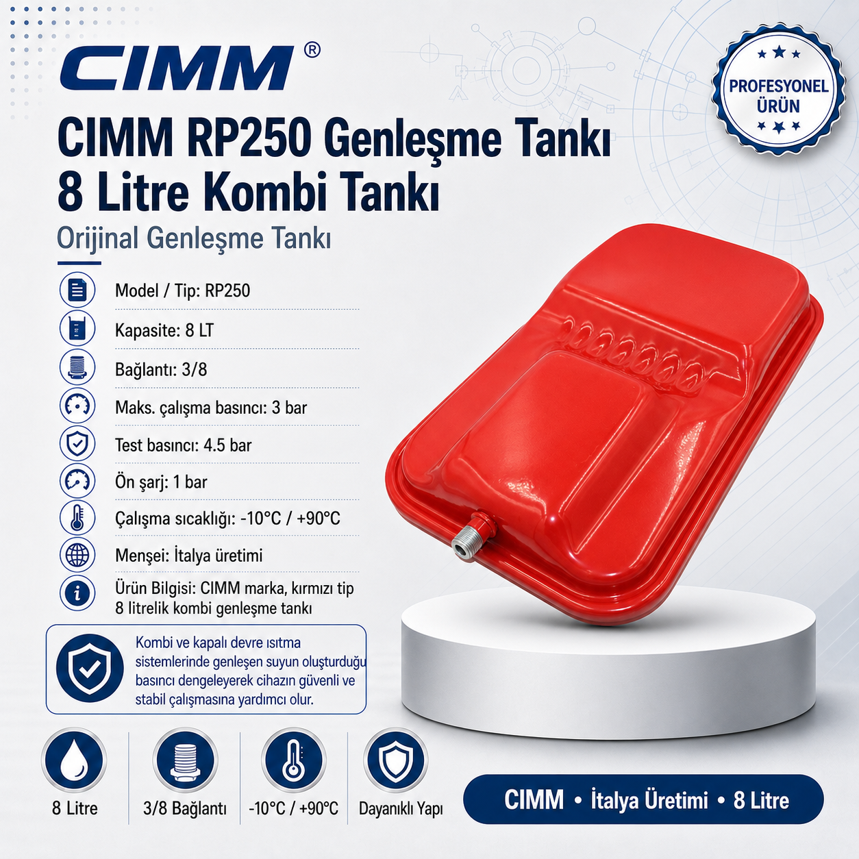 Genleşme Tanki Cımm 3/8x28 Warmhaus Lava Genleşme Tanki Cımm 3/8x28 Warmhaus Lava – PRO-SER