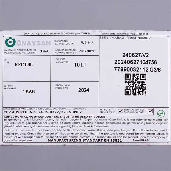 Genleşme Tankı Vaillant Turbotec 10 LT Atromix 3/8" 438x111x250MM Genleşme Tankı Vaillant Turbotec 10 LT Atromix 3/8" 438x111x250MM – PRO-SER