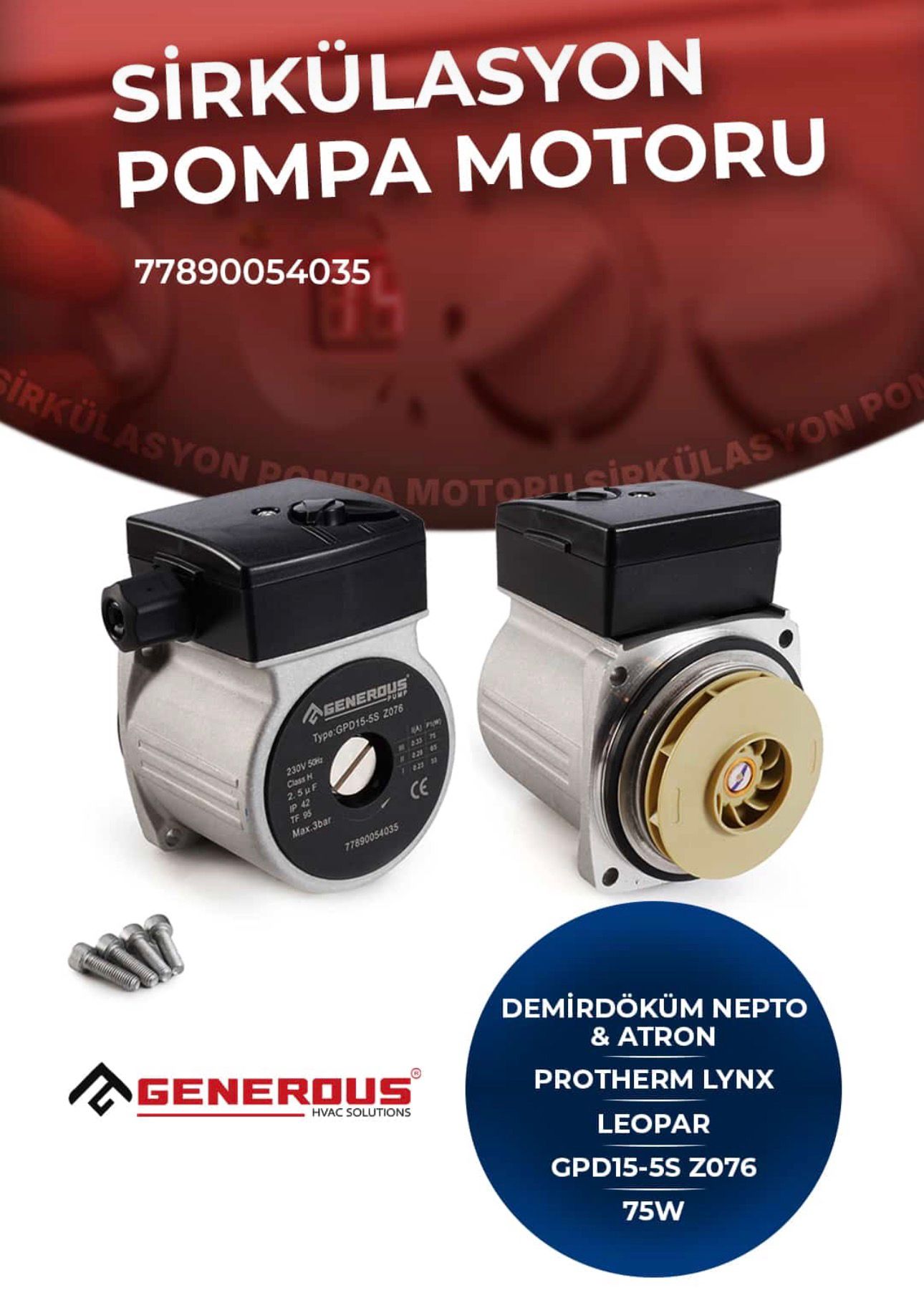 GPD 15-5S Sirkülasyon Pompası – Nepto / Protherm / Emas Uyumlu – Z076 GPD 15-5S Sirkülasyon Pompası – Nepto / Protherm / Emas Uyumlu – Z076 – PRO-SER