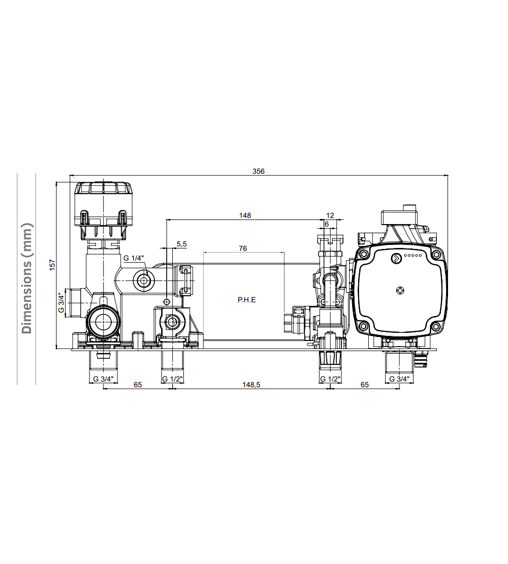 PAKKENS Hidrolik Gruplar HB-103 ECA Proteus Sol Blok PAKKENS Hidrolik Gruplar HB-103 ECA Proteus Sol Blok – PRO-SER
