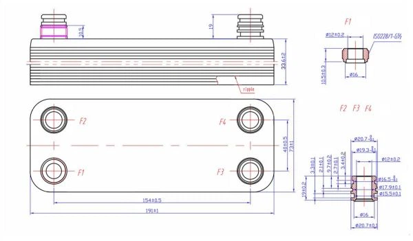 Plaka Eşanjör Vaillant Vuw HRALE 12P Plaka Eşanjör Vaillant Vuw HRALE 12P – PRO-SER