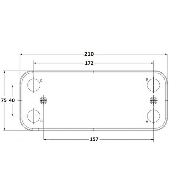 Plaka Eşanjör 16 P- Baymak Baxi (156.5mm Düz) Hrale Plaka Eşanjör 16 P- Baymak Baxi (156.5mm Düz) Hrale – PRO-SER