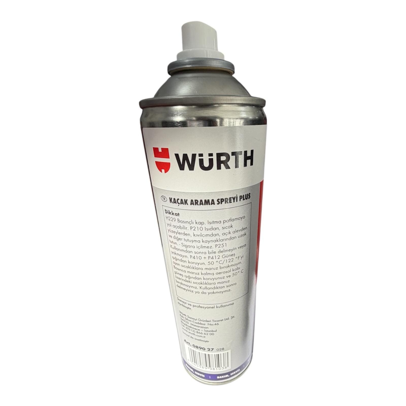 Würth Kaçak Arama Plus Kontrol Spreyi 400 ml | Gaz ve Basınçlı Sistem Kaçak Kontrolü Würth Kaçak Arama Plus Kontrol Spreyi 400 ml | Gaz ve Basınçlı Sistem Kaçak Kontrolü – PRO-SER