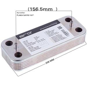 Plaka Eşanjör 16 P- Baymak  Baxi (156.5mm Düz) Hrale – PRO-SER