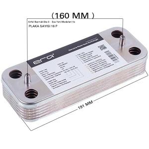 Plaka Eşanjör 16P -  Airfel Baymak Eko-5 (160mm Düz)  Hrale – PRO-SER