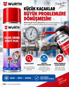 Würth Kaçak Arama Plus Kontrol Spreyi 400 ml | Gaz ve Basınçlı Sistem Kaçak Kontrolü – PRO-SER