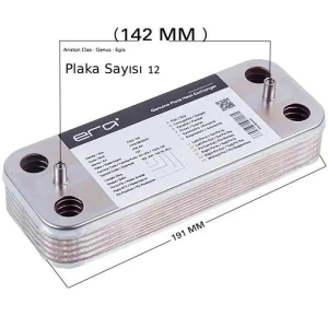 Ariston Clas 12 Plaka Eşanjör Ariston Clas (142mm ) 12 P Hrale – PRO-SER