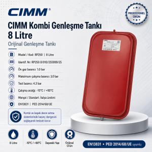 Genleşme Tankı CIMM 8 Litre 14/1 BAXI - Novadens -Baymak – PRO-SER