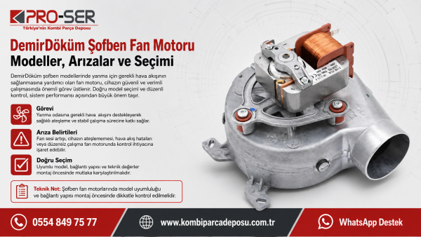 DemirDöküm Şofben Fan Motoru: Modeller, Arızalar ve Seçimi - PRO-SER