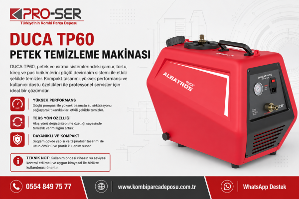 Duca Petek Temizleme Makinasi TP60 Özellikleri ve Analizi - PRO-SER