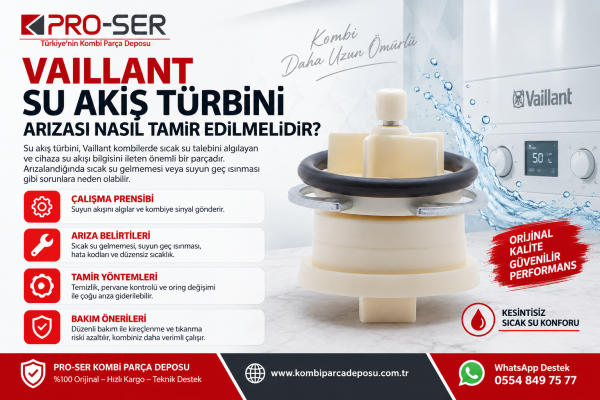 Vaillant Su Akış Türbini Arızası Nasıl Tamir Edilmelidir - PRO-SER
