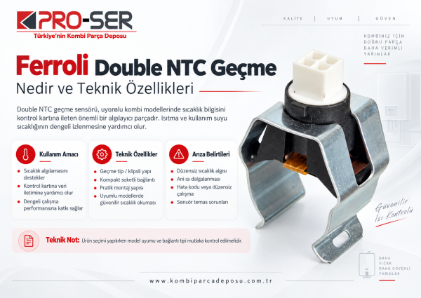 Ferroli Dauble NTC Geçme Nedir ve Teknik Özellikleri Neler - PRO-SER