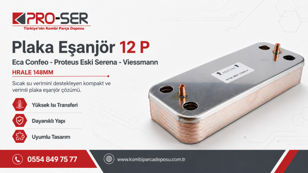 Plaka Eşanjör 12 P Nedir? Eca Confeo ve Proteus Uyumları - PRO-SER