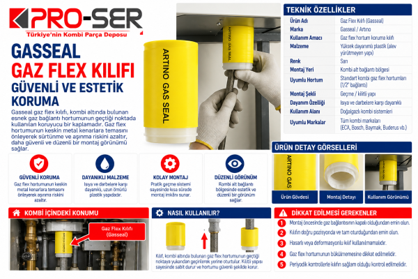 Gasseal Gaz Flex Kılıfı Tesisat Koruyucu Özellikleri Nedir - PRO-SER